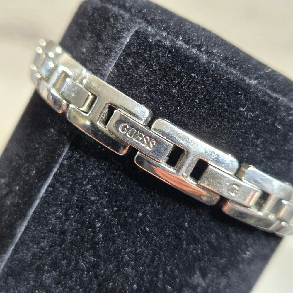 Guess G66316L Women's 17mm Rectangle Watch Gold & Silver Tone Quartz 6